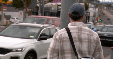 A plain-clothes police officer in Victoria.