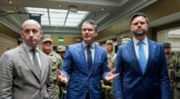 Vance, Hegseth savagely heckled by 'stupid white hippie' protestors