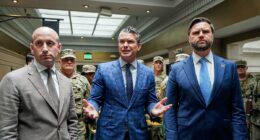 Vance, Hegseth savagely heckled by 'stupid white hippie' protestors