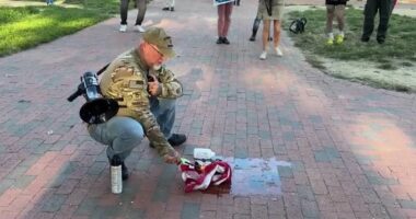 Veteran who burned the US flag 'looking forward' to court showdown