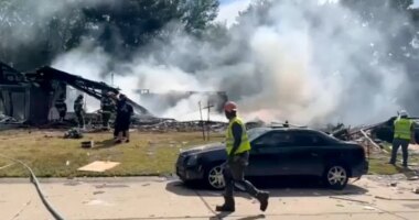 Video captures devastating aftermath of St. Louis County home explosion that left teen critically injured