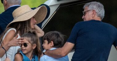 What hosts! Clooneys enjoy time with A-list pals at $100m lake villa