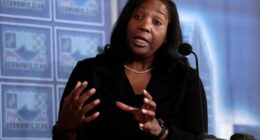 Dr. Lisa Cook, Federal Reserve Board Governor, speaking at a Detroit Economic Club meeting.