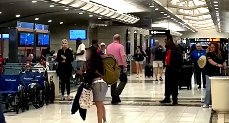 Woman kicks Southwest employee, punches computer monitors in violent airport meltdown