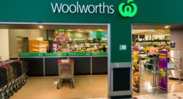 Melbourne, Australia - March 25, 2015: a Woolworths supermarket in suburban Melbourne. Woolworths operates one of the two large national supermarket chains in Australia.