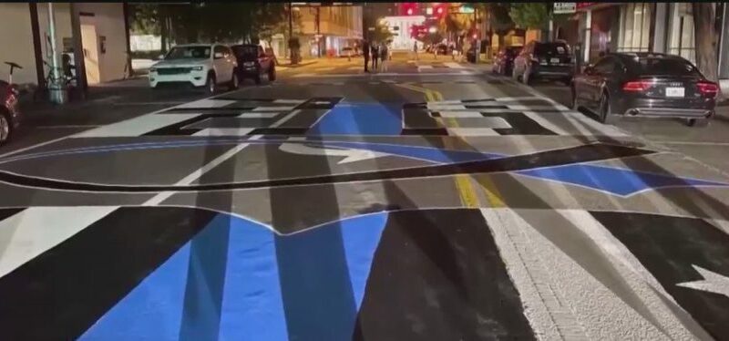 Work begins to remove street murals in Tampa