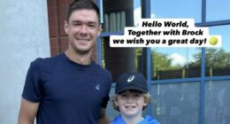 Young US Open fan reunited with player whose cap was SNATCHED from him