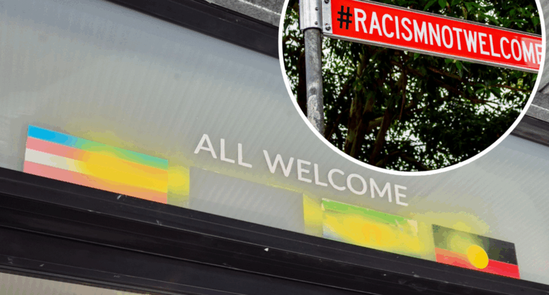 'Simple and prominent message': Community responds to alleged hate crimes with signpost