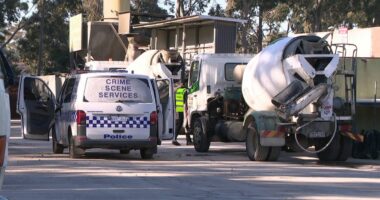 Cement mixer truck stolen and used in heist in Melbourne