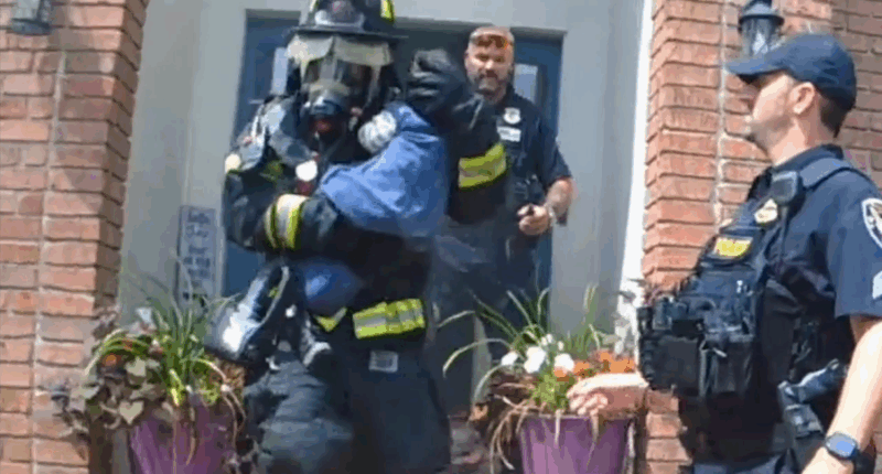 Firefighters save baby trapped in basement during Ohio house fire