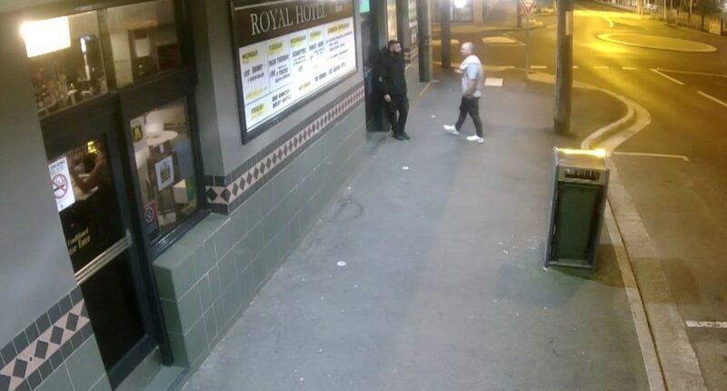 Footage of security guard's final moments after pub brawl shown in court