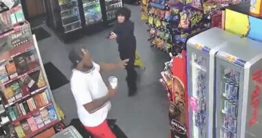Footage released in gas station double shooting over possible road rage