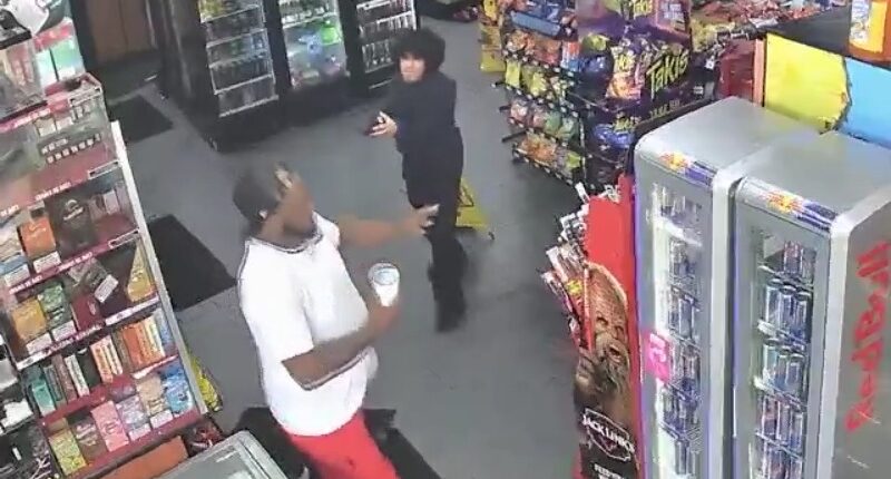 Footage released in gas station double shooting over possible road rage