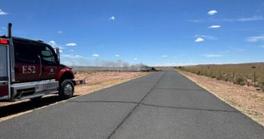Plane wreckage in Arizona