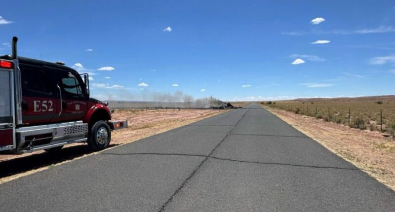 Plane wreckage in Arizona