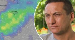 Hail, storm could confront police hunting alleged cop-killer