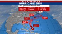 Hurricane Erin remains 'large and dangerous major hurricane': NHC