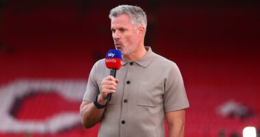 Jamie Carragher criticised by fans for 'staying silent' on racial abuse aimed towards Antoine Semenyo - with ex-Liverpool star waiting until half-time before labelling the incident 'shocking'