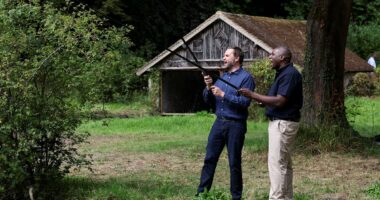 Make America Bait Again! JD Vance shows off fishing skills on visit to David Lammy's country retreat (and boasts he caught more) - as he swipes that UK vow to recognise Palestinian state doesn't mean much