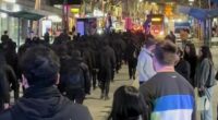 Neo-Nazis march through Melbourne in early hours of the morning