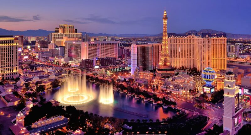 New hammer blow for ailing Las Vegas as report warns airline passenger numbers set to slump
