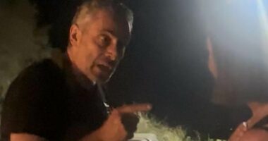 Shocking moment holidaying Jewish Londoners are thrown out of Greek taverna and branded 'baby killers' by Gaza-supporting owner