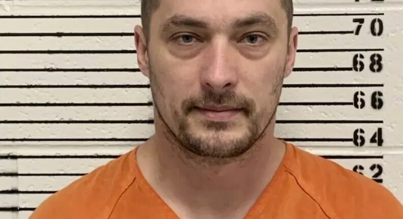 Mugshot of Jesse Lee Calhoun, indicted for murder.