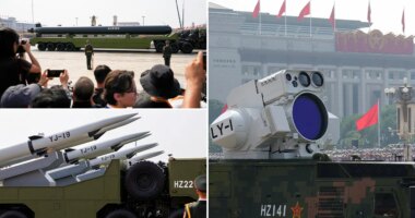3 new Chinese weapons highlighted at military parade watched by Putin, Kim