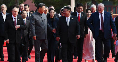 A look at the world leaders joining China's military parade in a show of solidarity with Beijing