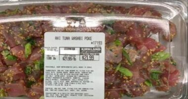 kirkland ahi tuna wasabi poke