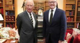 King Charles III during an audience with Australian Prime Minister Anthony Albanese at Balmoral Castle.