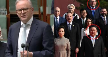 Albo's one-word response when quizzed over Dan Andrews' trip to China