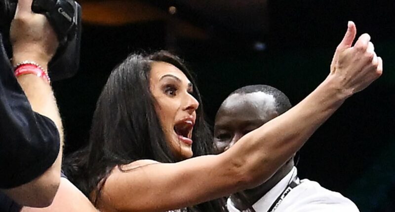 Arabella Del Busso restrained as she tries to fights rival in UK