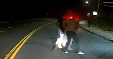 Army football player and father rescue man from burning car