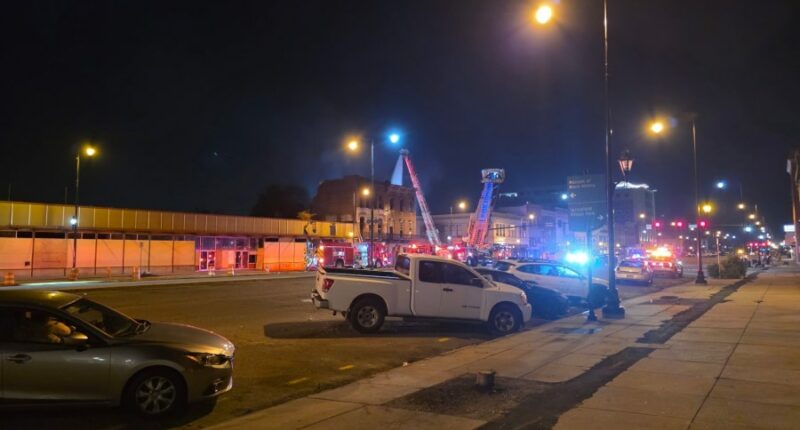 Arson suspect arrested after abandoned building fire in downtown Augusta