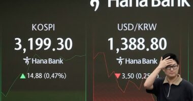 Asian shares are higher after Wall Street steadies itself as Alphabet rallies