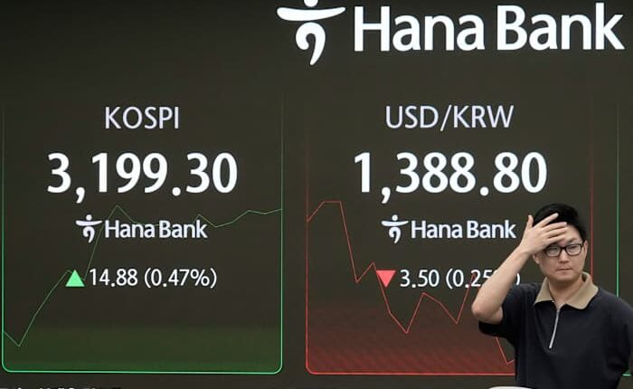 Asian shares are higher after Wall Street steadies itself as Alphabet rallies