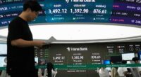Asian shares mostly slip after Wall Street rally takes a pause