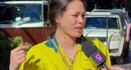 A Brisbane tradie (above) has revealed she trained for just three days before entering a six-figure role as a hoist operator