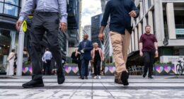 Pedestrians in the Sydney CBD.