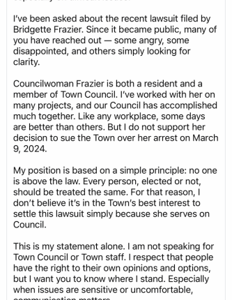 Bluffton Mayor responds to town councilperson lawsuit