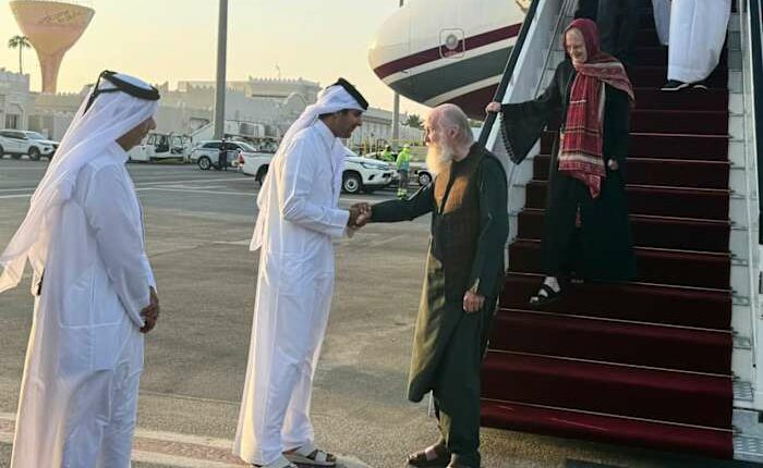 British couple held for months in Afghanistan arrive back in UK