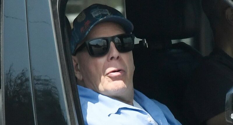 Bruce Willis spotted being driven around Los Angeles