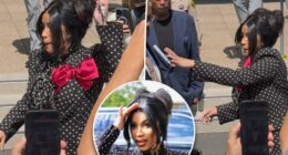 Cardi B throws marker after asked about pregnancy rumors