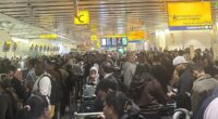 Chaos at Heathrow as passengers in 3hr queues with flights cancelled
