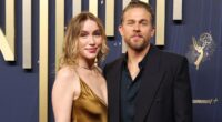 Charlie Hunnam and girlfriend make rare red carpet appearance at Emmys