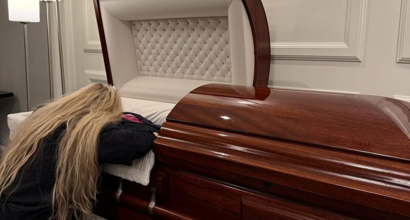Charlie Kirk's wife collapses onto husband's casket in tender scene