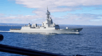 The HMAS Brisbane.