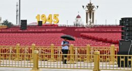 China to stage a 'show of force' with grand military parade attended by Putin and Kim Jong Un