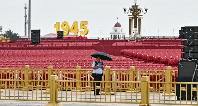 China to stage a 'show of force' with grand military parade attended by Putin and Kim Jong Un